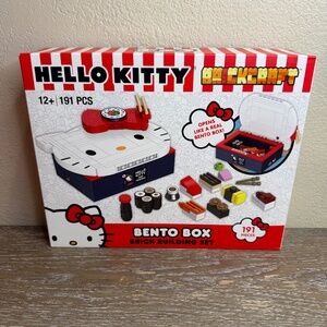 Hello Kitty Bento Box Brick Building Set 191 Pieces Sushi Blocks